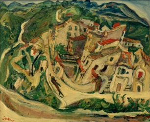 Ch. Soutine, utsikt över Cagnes (La Gaude och Baous)